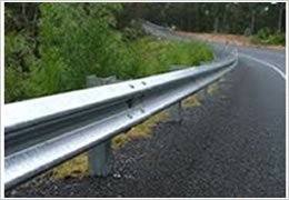 Metal Beam Roadway Guard